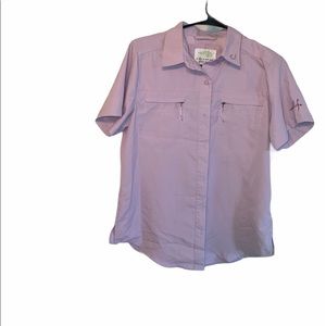 Pink Real Life fishing/ outdoor shirt